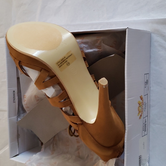 West Blvd New SADE Gladiator High Heels Caged Lace Up Pumps Platform Shoes Sexy! - Picture 10 of 16